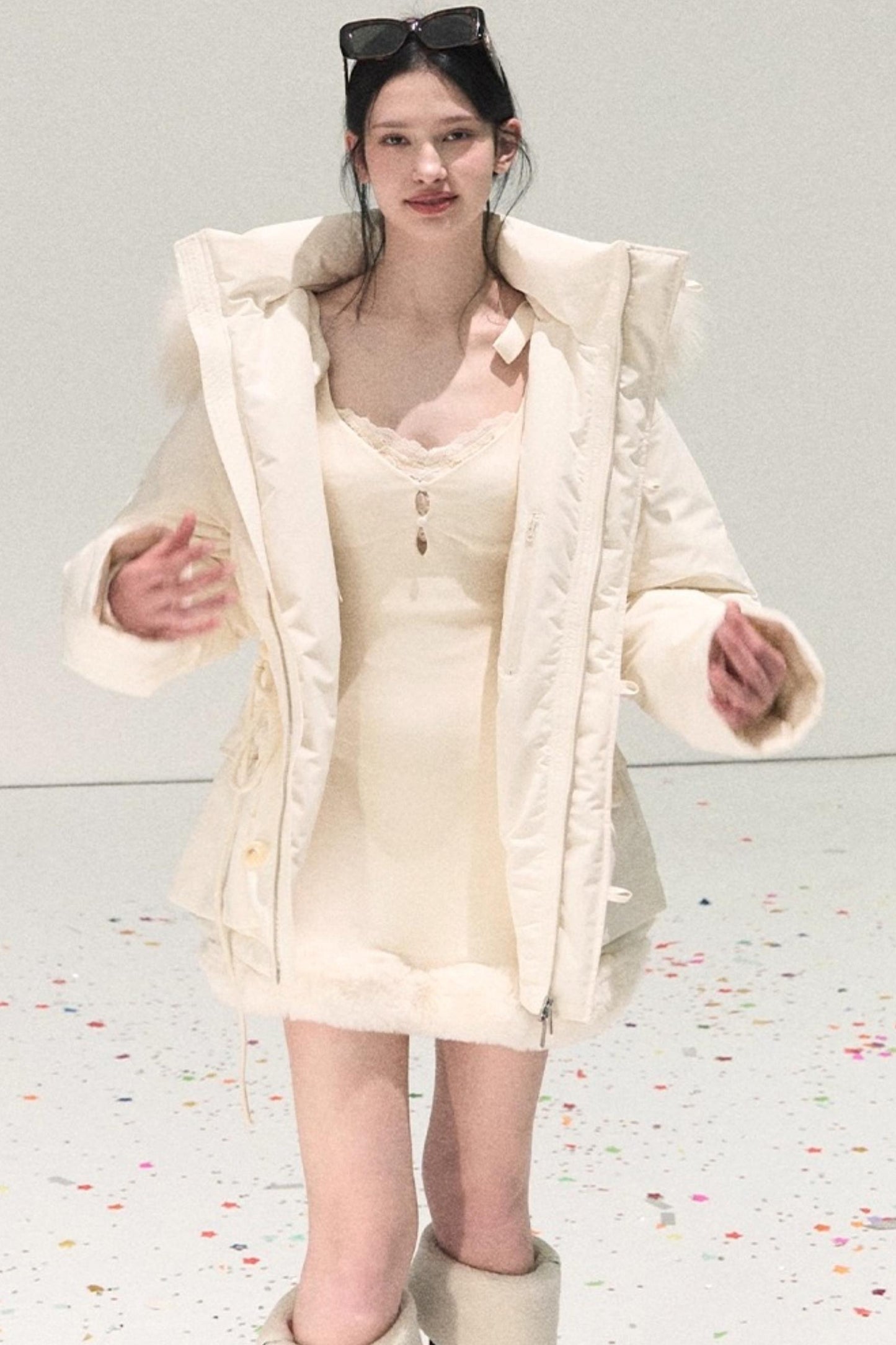 Snowfall Lace Knit Dress