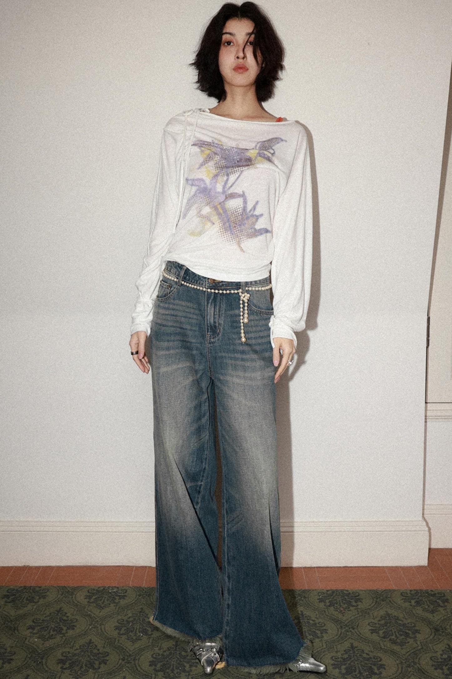 Vintage Whiskered Denim Pants