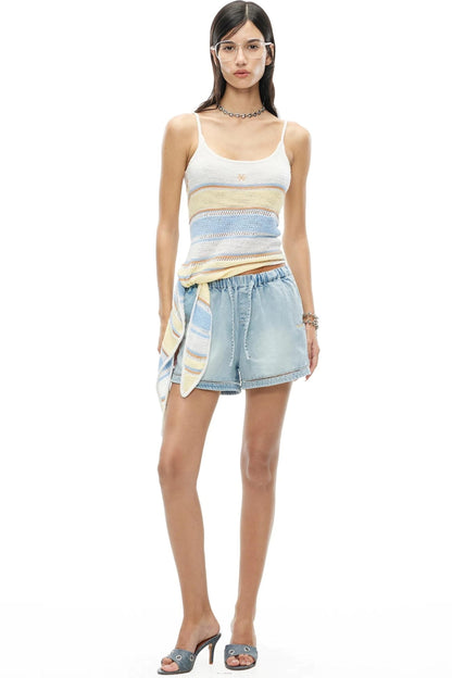 Loop Yarn Striped Camisole