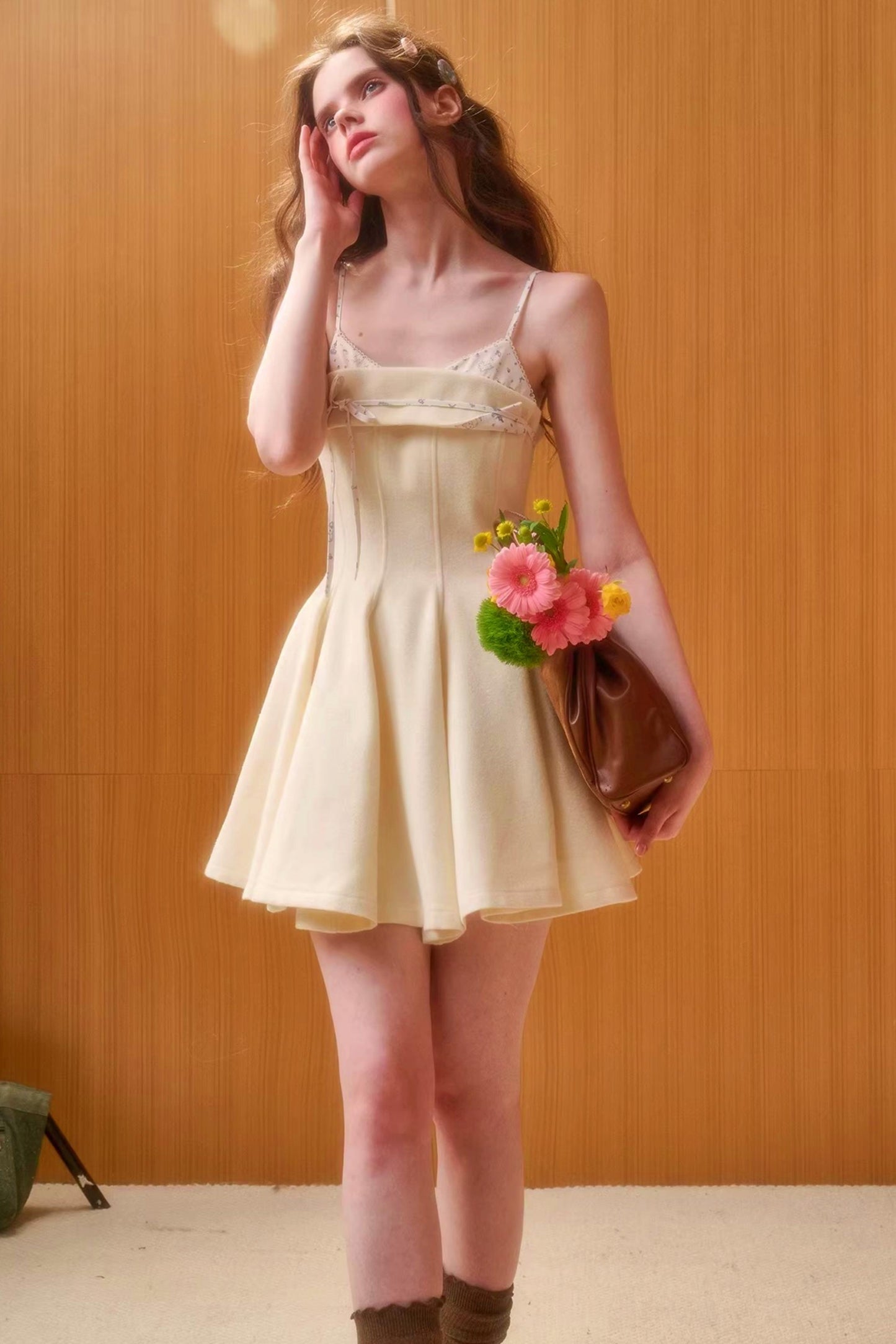Milky Way Wool Camisole Dress