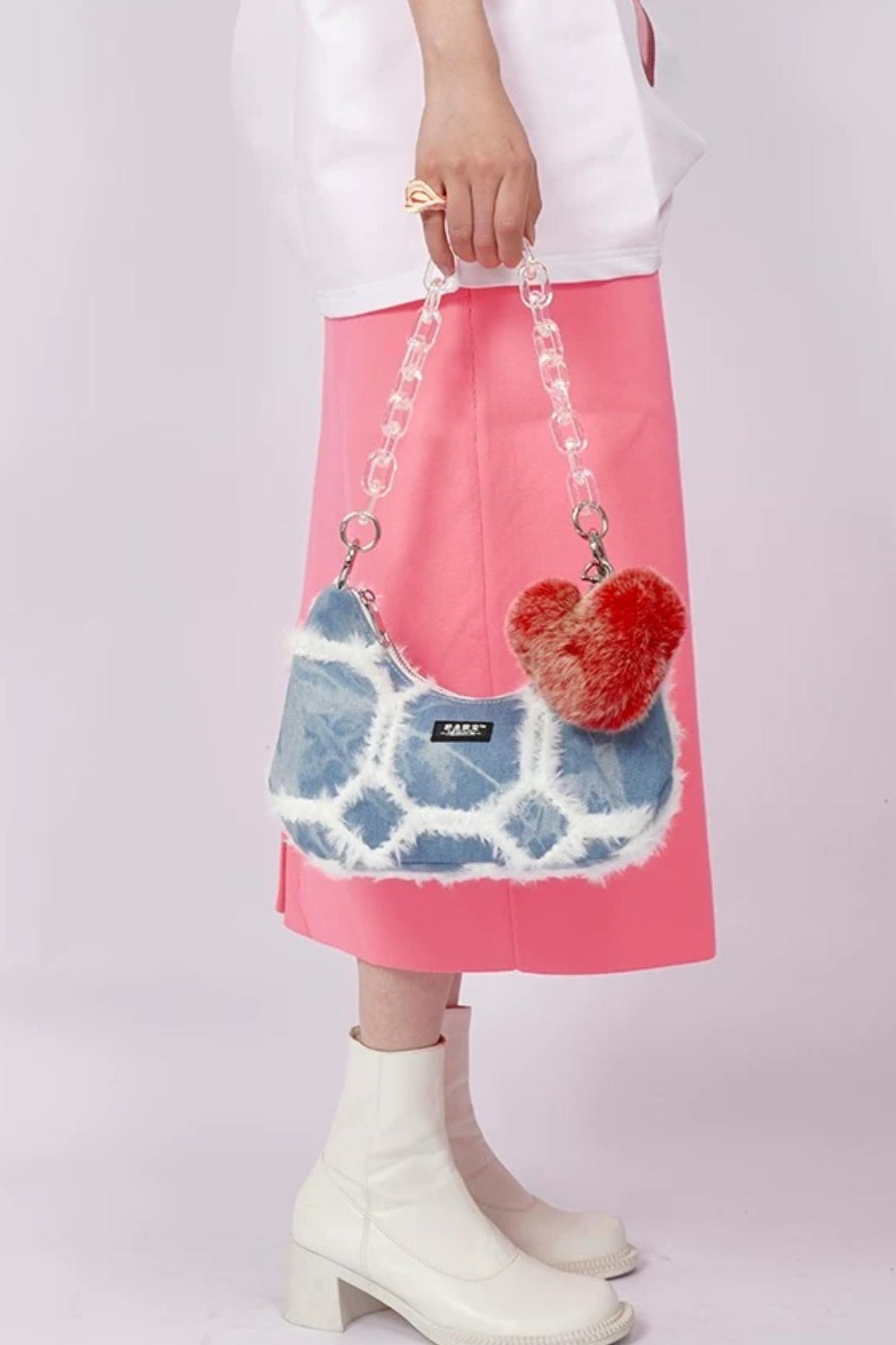 Y2K Retro Denim Shoulder Bag