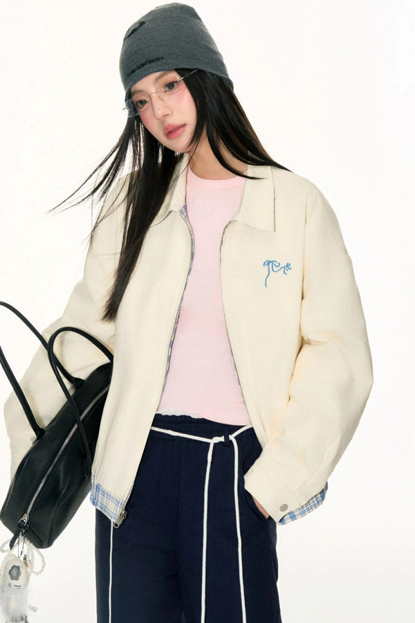 Strappy Blue Plaid Jacket Set-Up