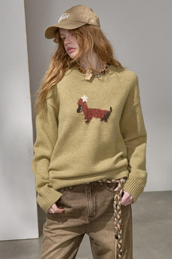 Holiday Dachshund Sweater Top