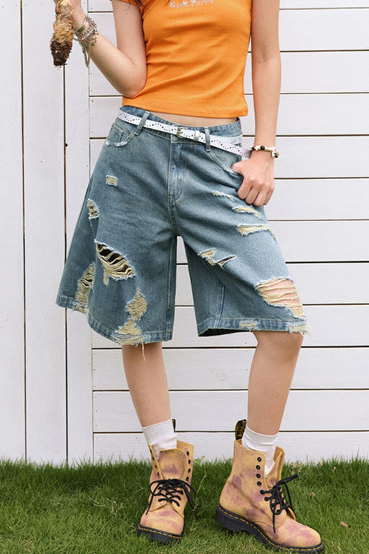 Moss Denim Shorts