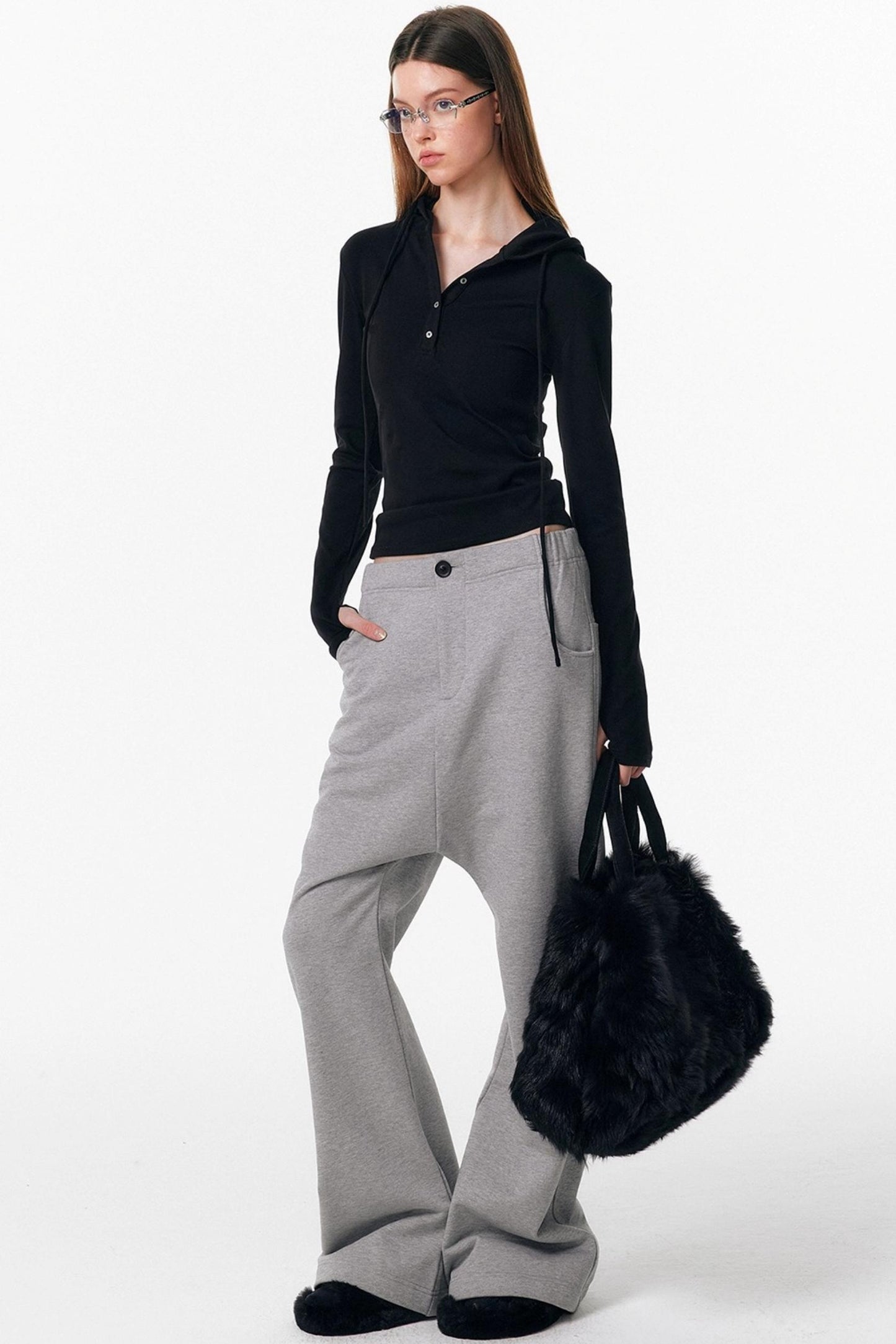 Micro-Flared Walking Pants