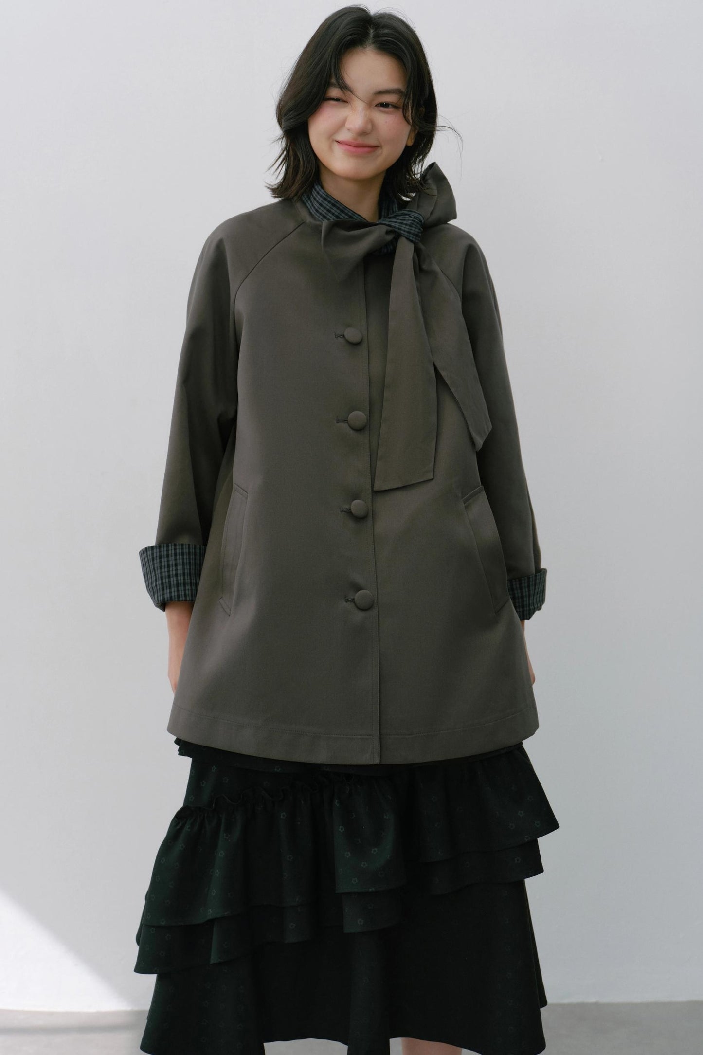 Sweet Bow Trench Coat