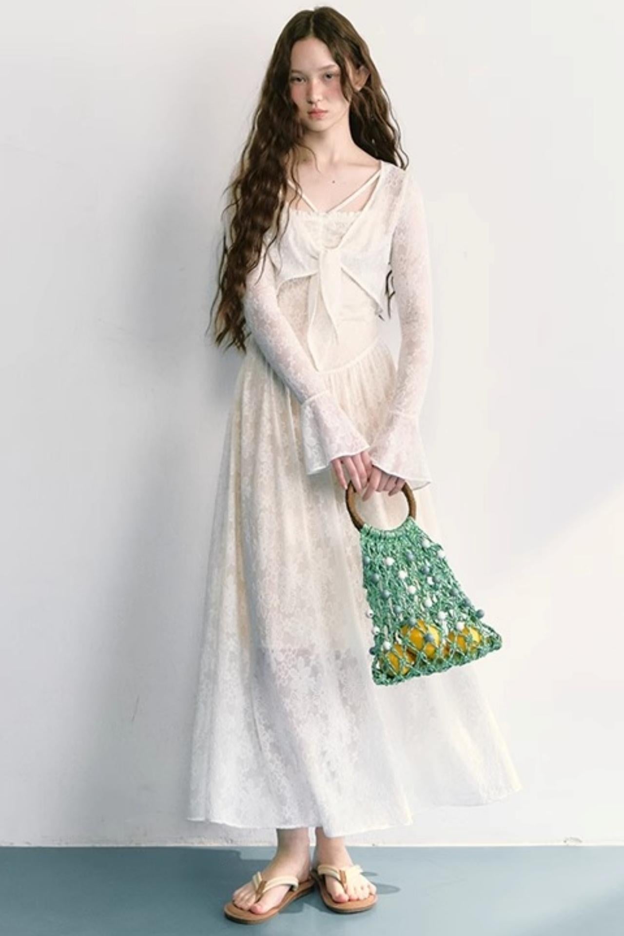 Lace Jacquard Dress Set-Up