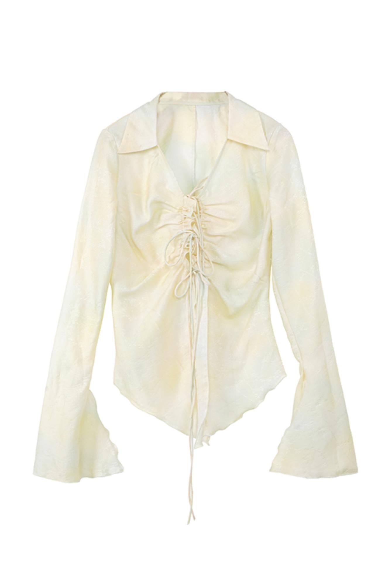 Romantic Silk Tie Cardigan