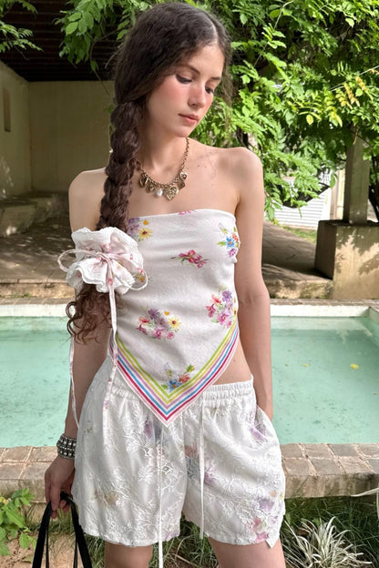 Lace Raglan Maxi Skirt Set-Up