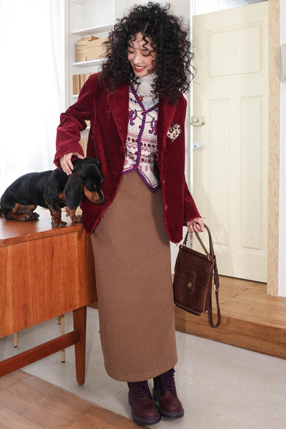 Rebellious Merino Wool Knitted Vest