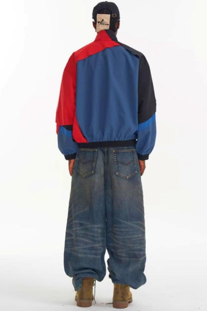Jacke mit Patchwork-Fransenkanten