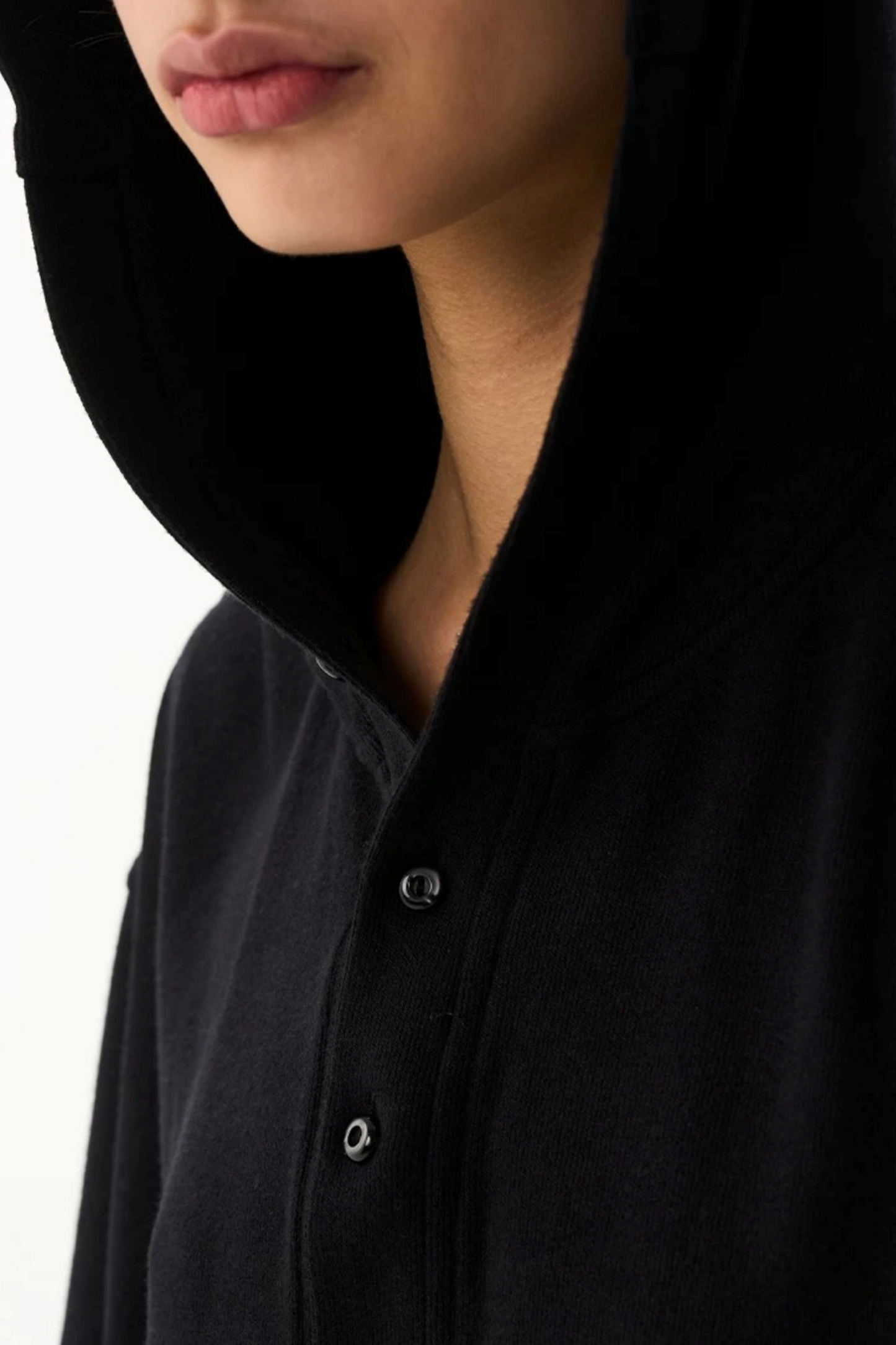 Solid Color Hooded Polo Top