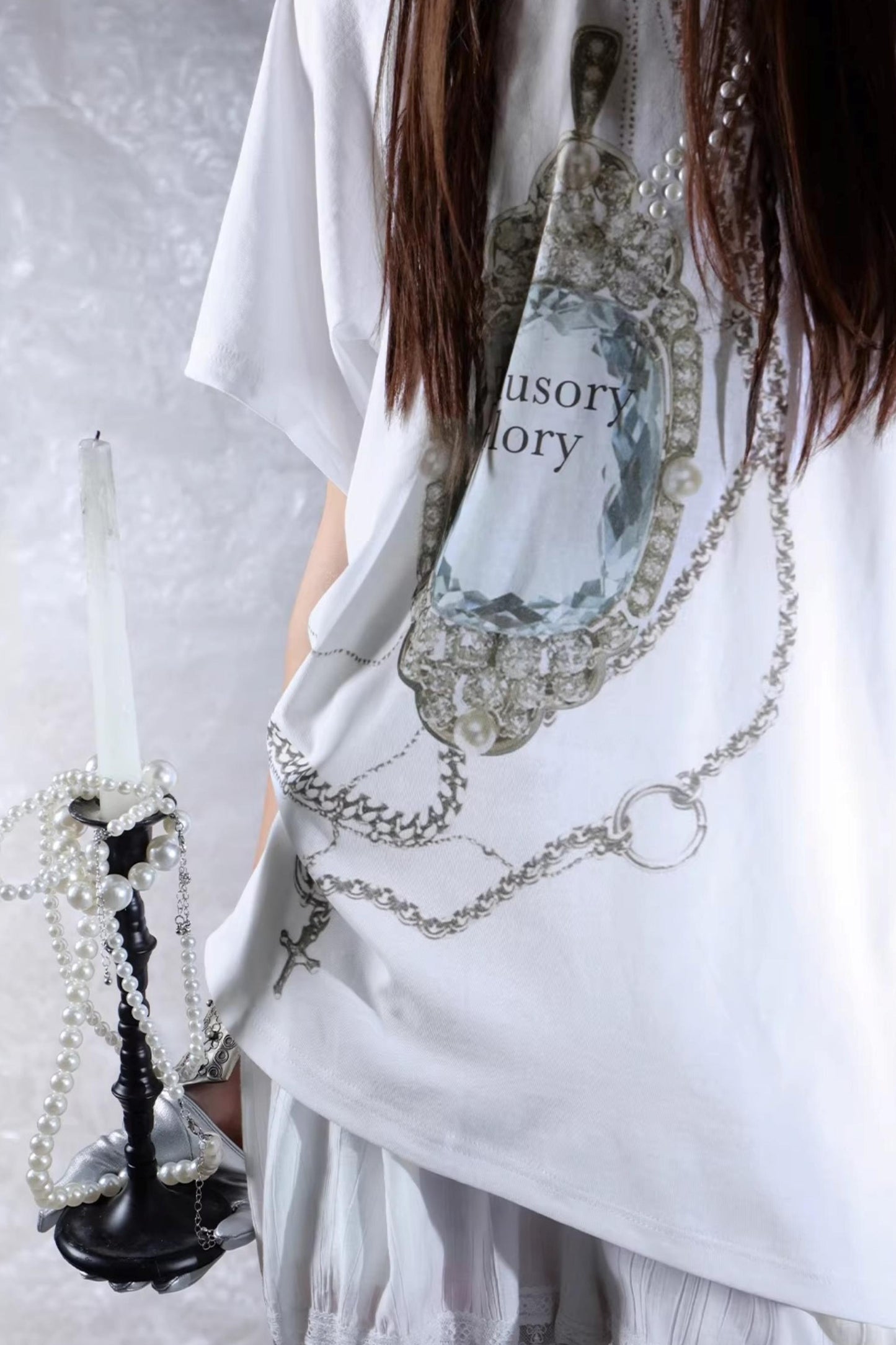 Retro Gemstone Hooded Top