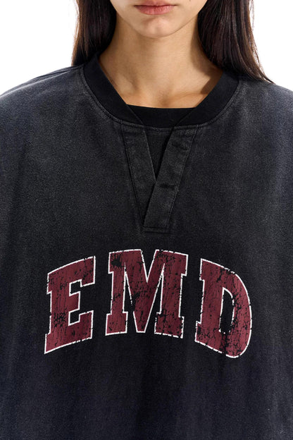 Washed Double Collar T-Shirt