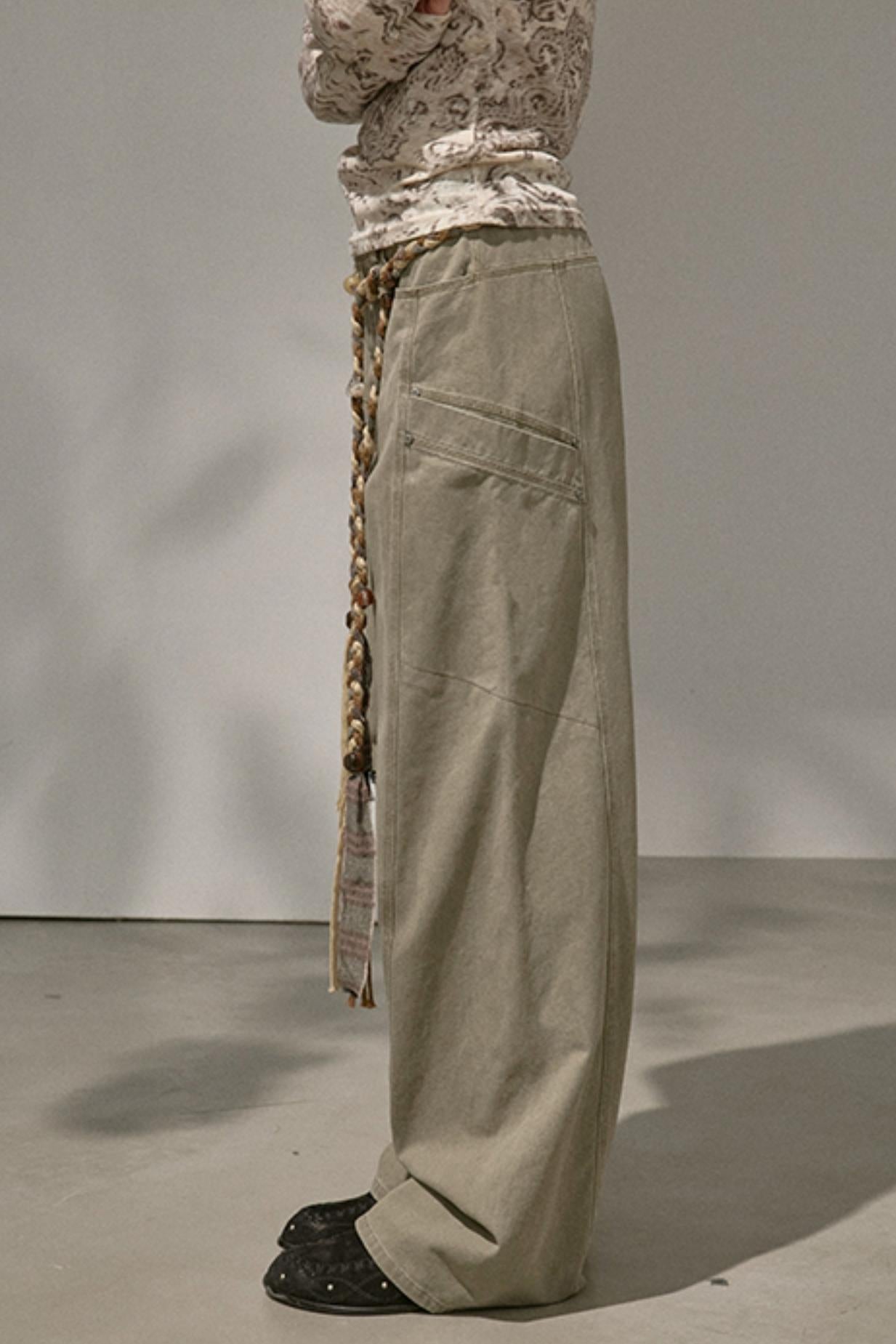 Luxury Riveted Casual Pants