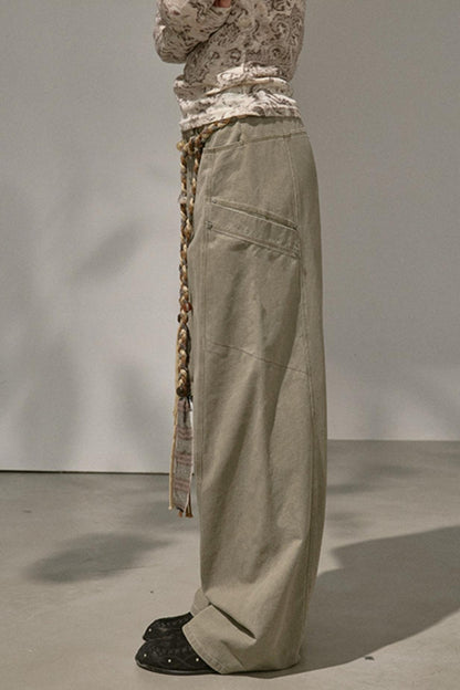 Luxury Riveted Casual Pants