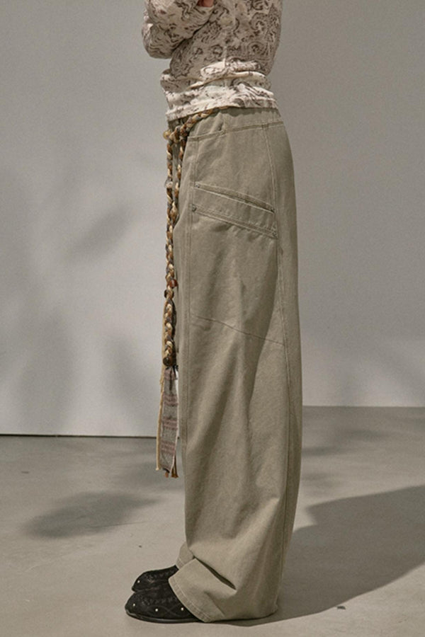 Luxury Riveted Casual Pants