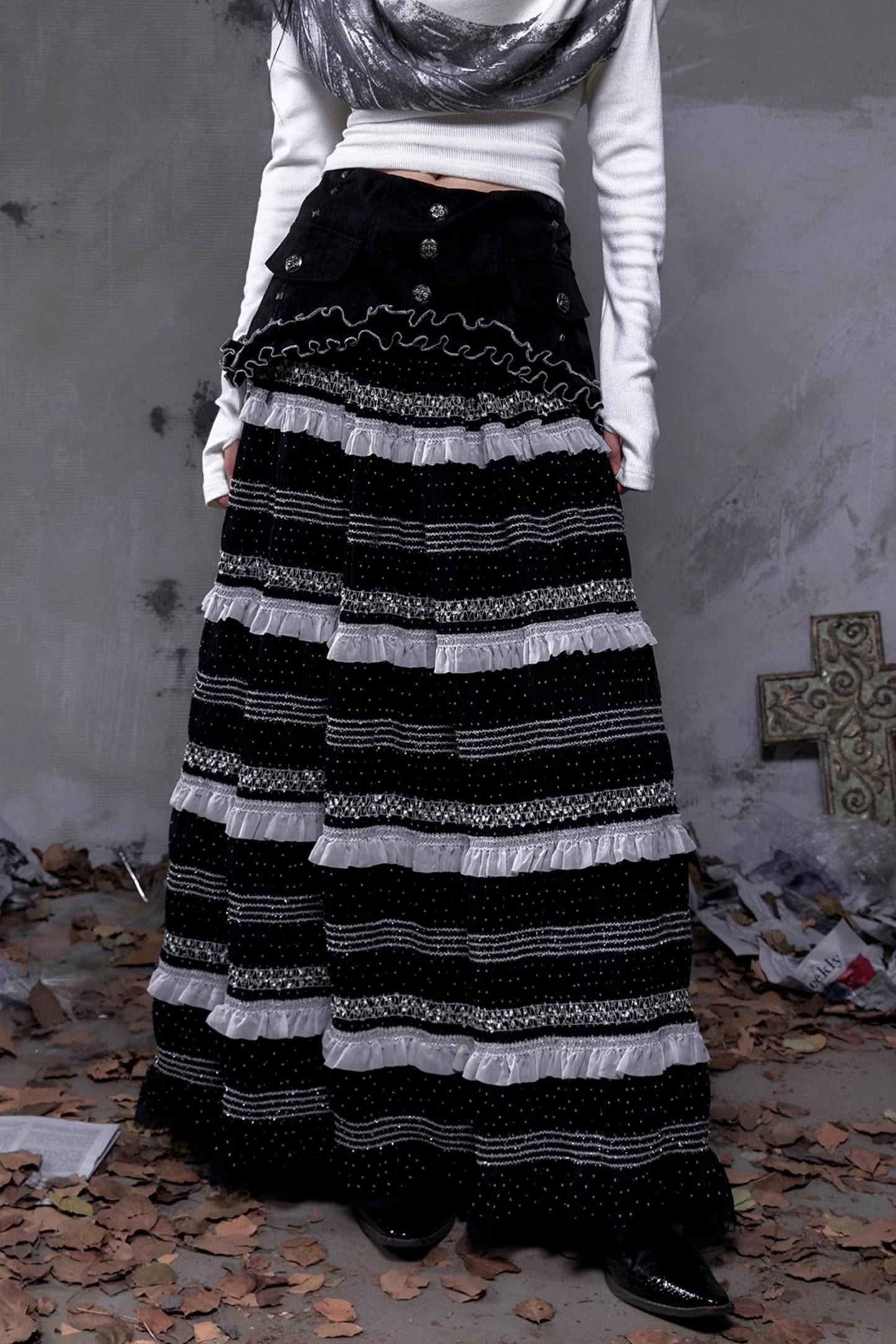 Rock Daughter Lace A-Line Skirt