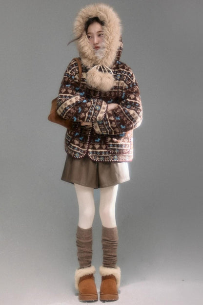 Spicy Coffee Leather Shorts