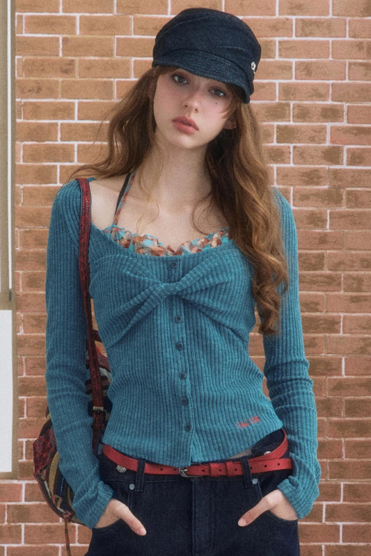 Contrasting Halterneck T-Shirt