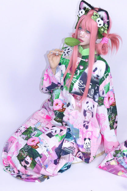 Panda Cartoon Long Skirt