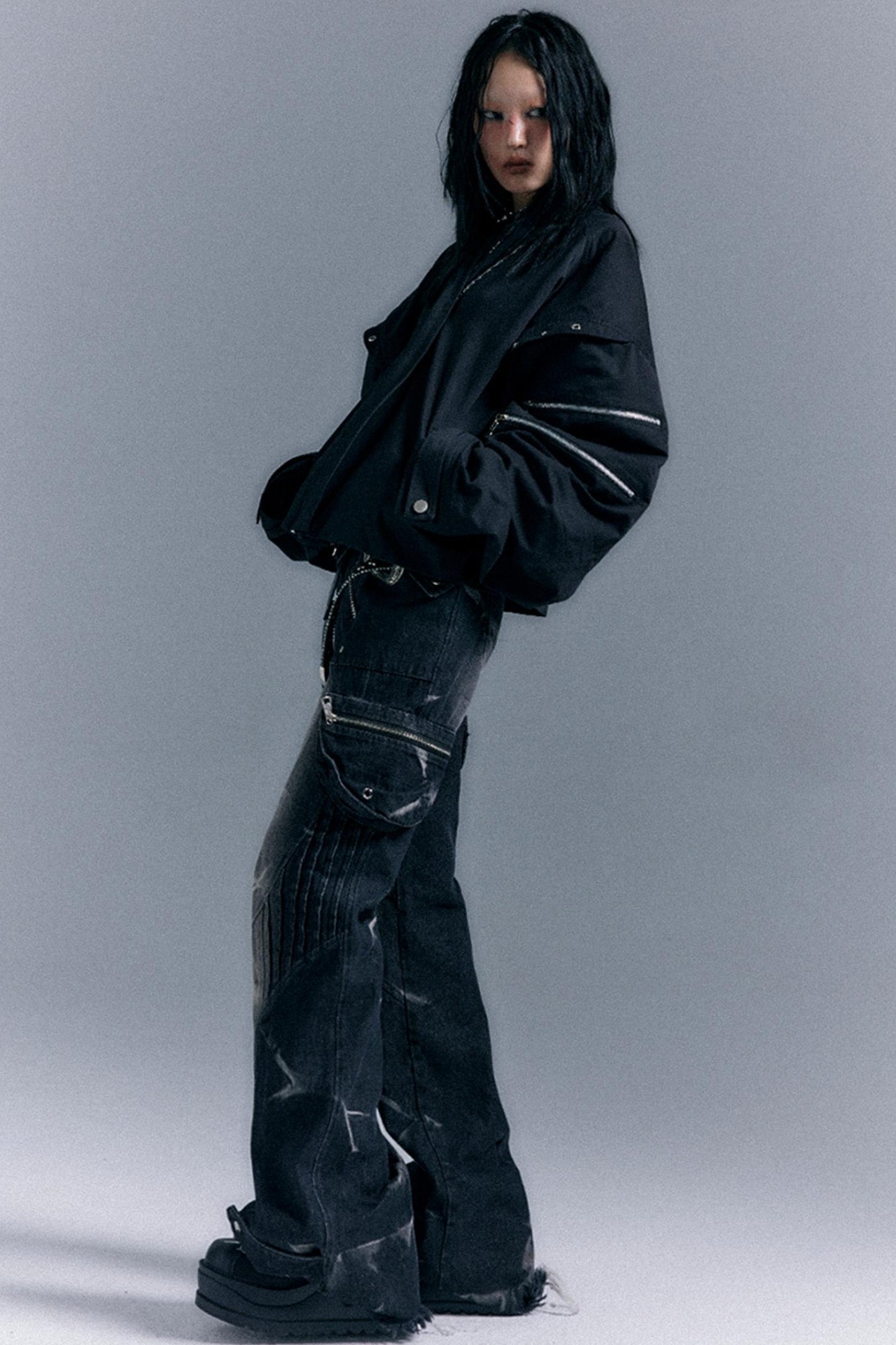 Vintage Oversized Bomber Jacket