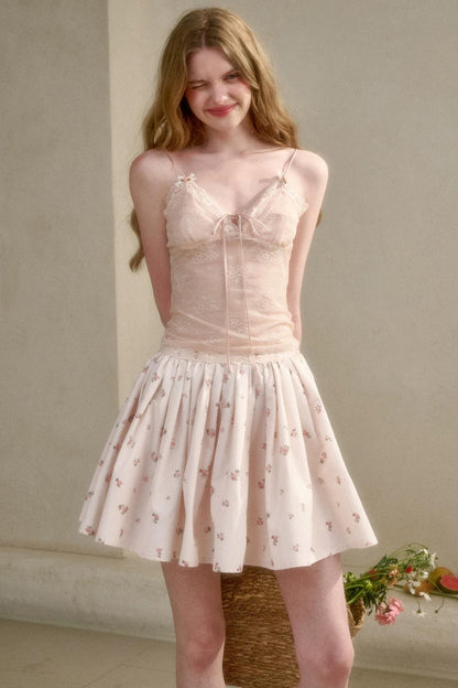 Pure French Lace Ruched Top