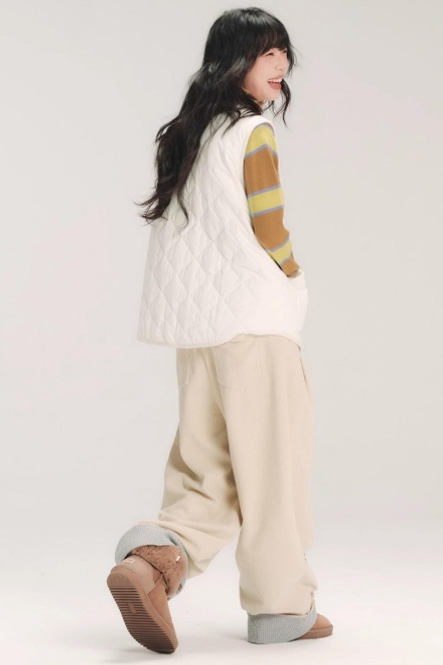 Colorful Patchwork Cotton Vest