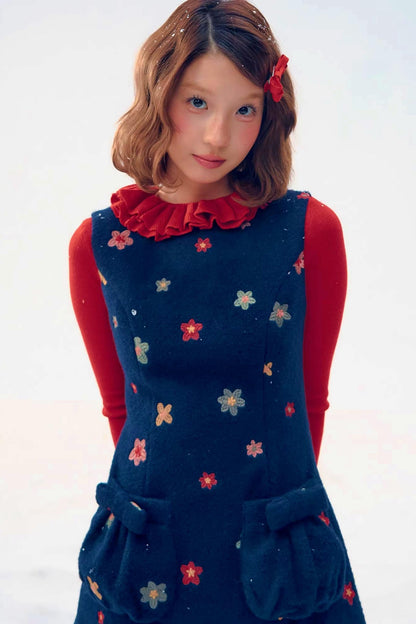 Three-Dimensional Lace Knit Top