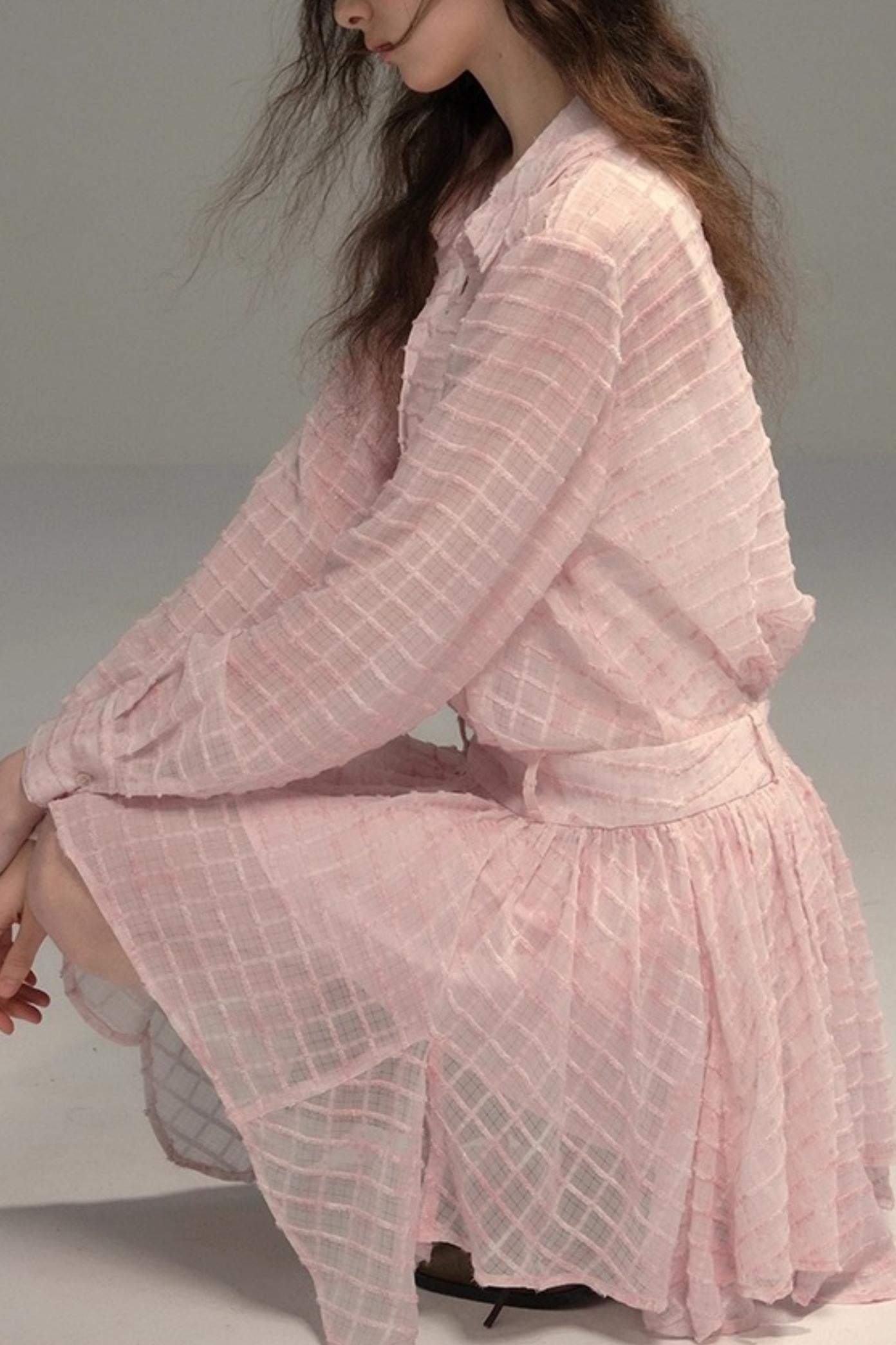 High-Tech Clear Check Dress