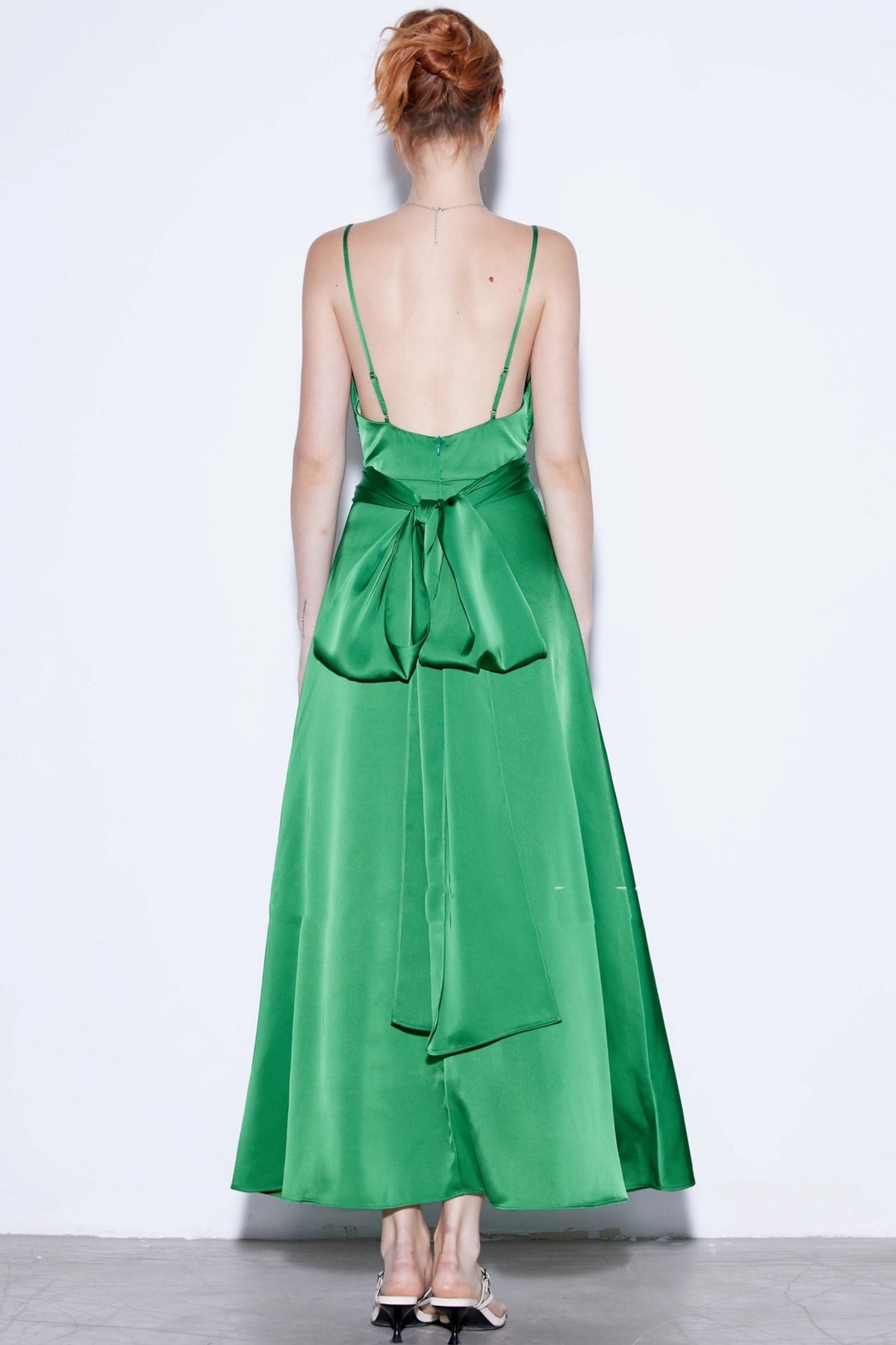 Green Vintage Resort Dress