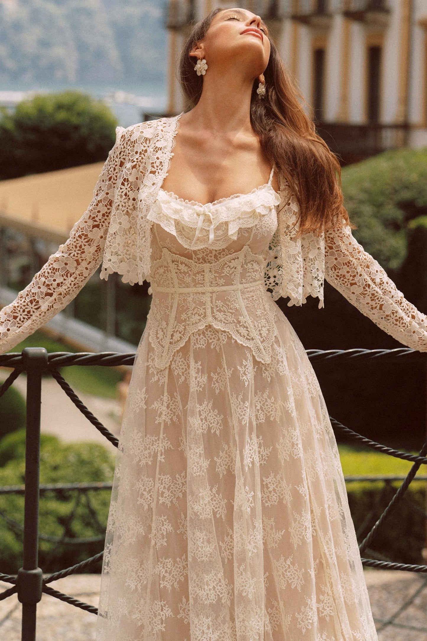 Slimming White Long Dress