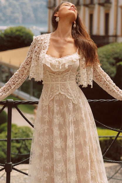 Slimming White Long Dress