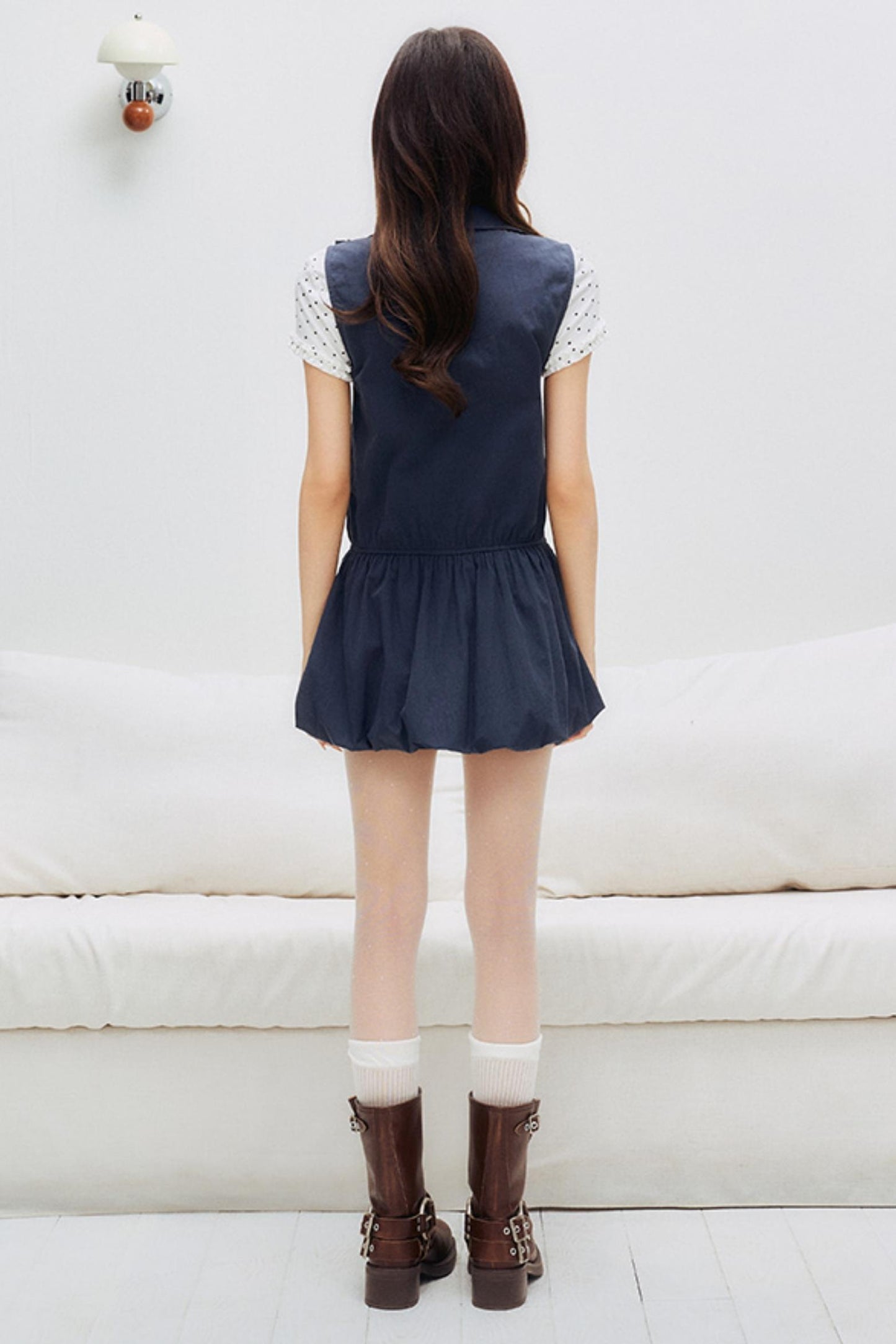 Floral Lace U-Neck Dress