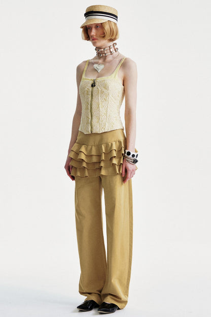 Light Yellow Lace Camisole