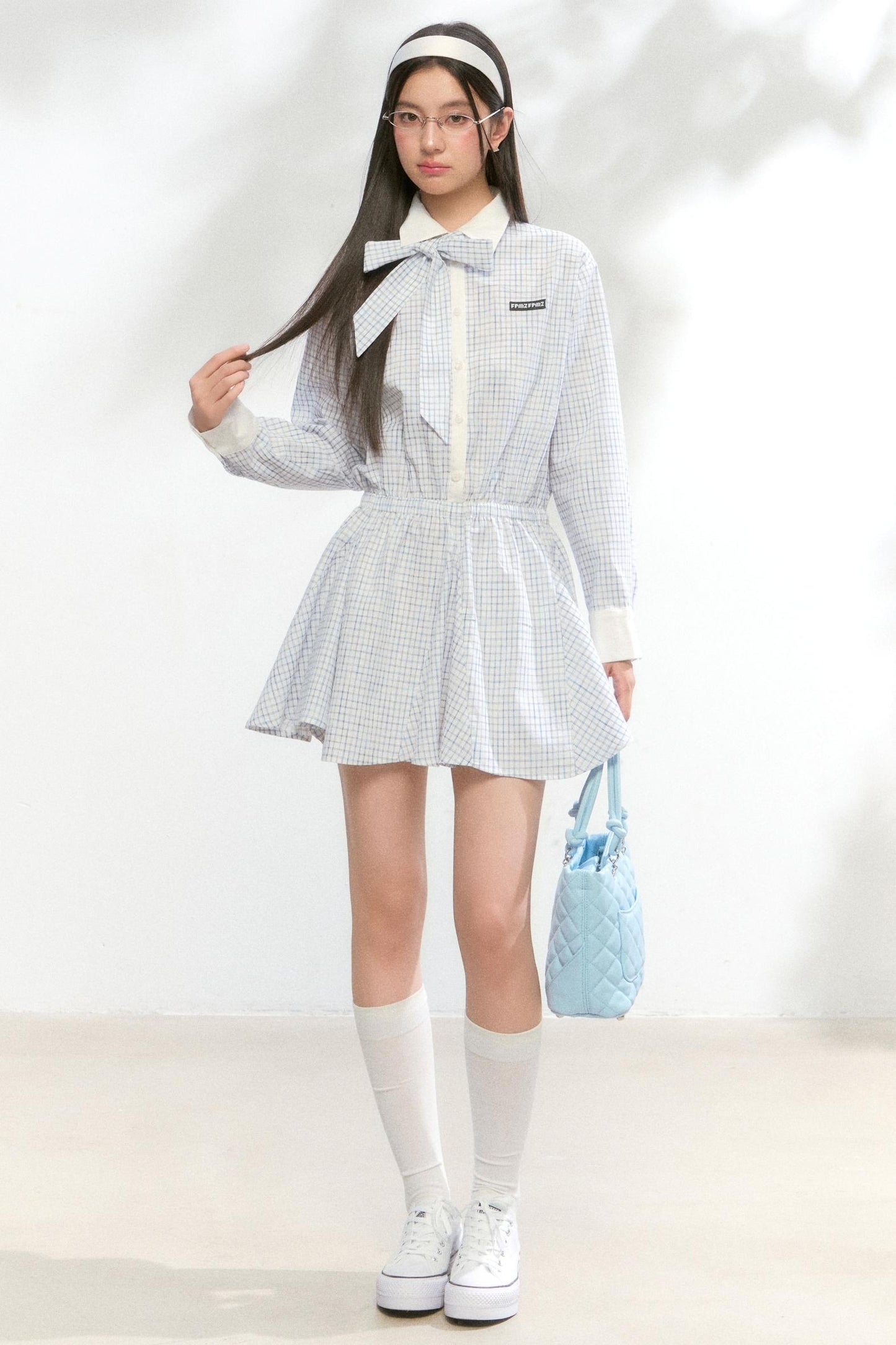 Autumn White Shirt Dress