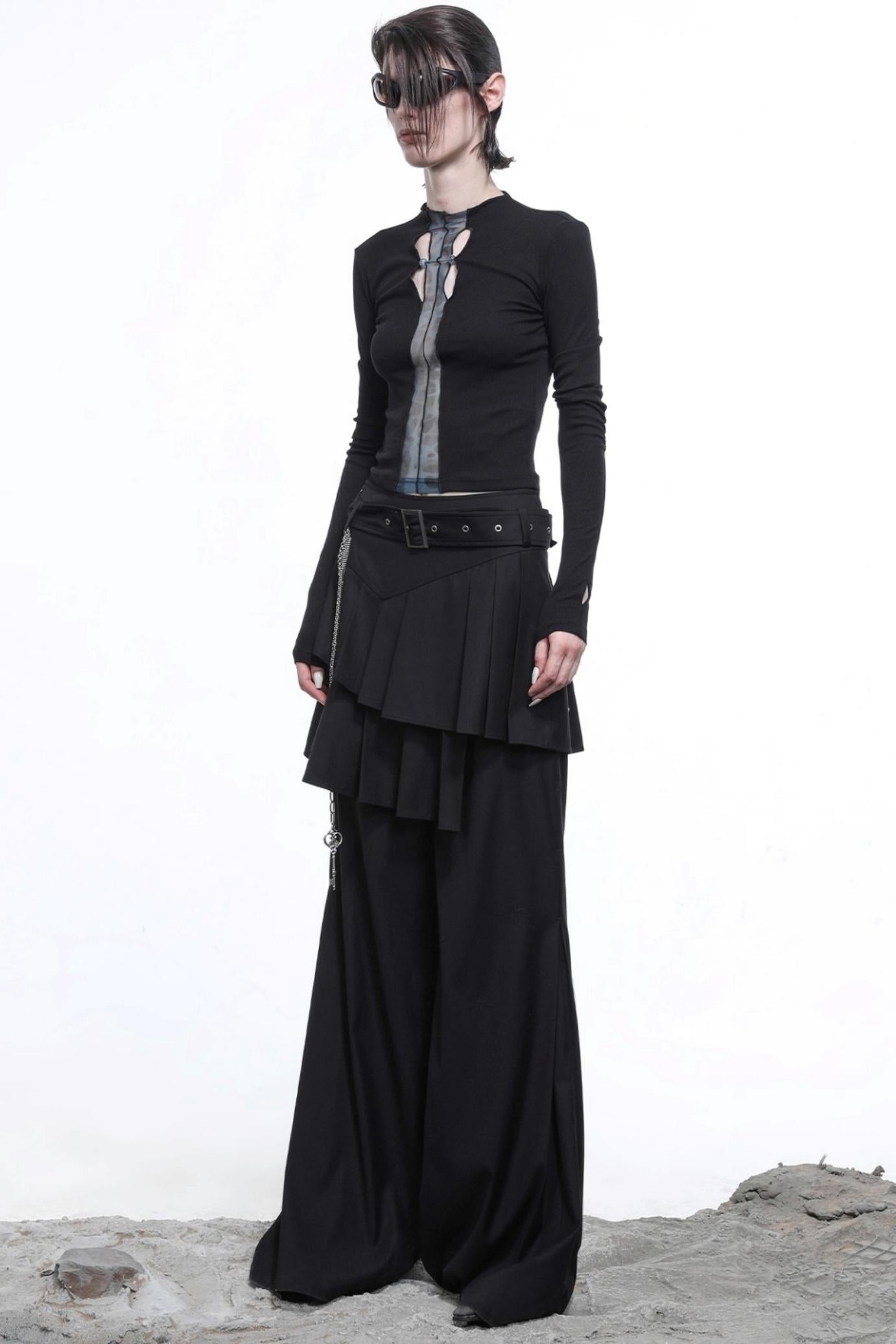 High Stretch Slim-Fit Mesh Top