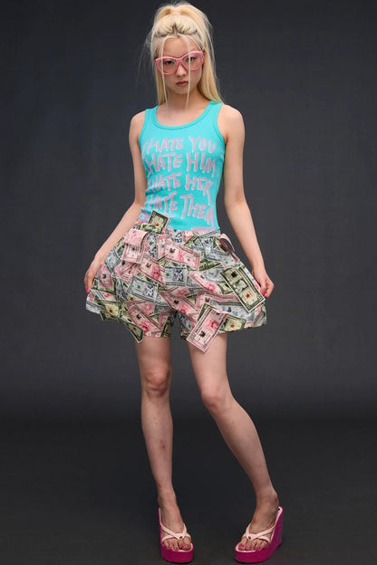 Money Printed Cargo Pants