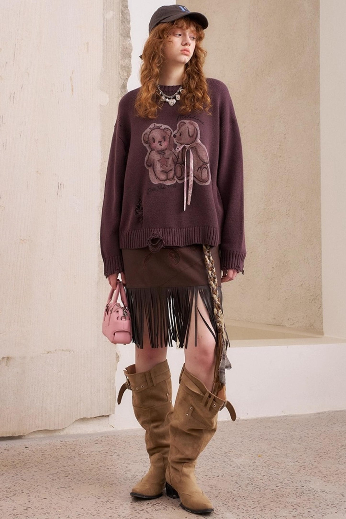 Bear Knitted Sweater