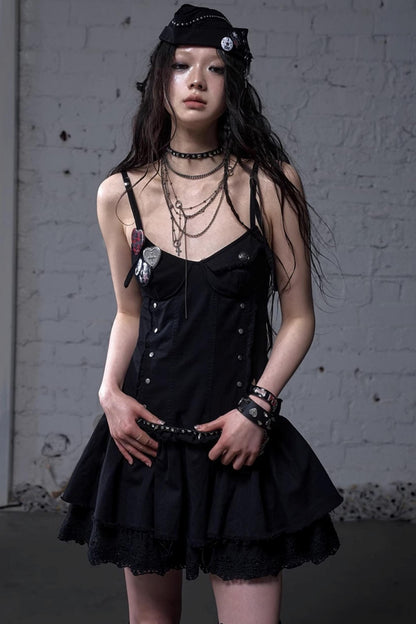 White-Black Sailor Hat