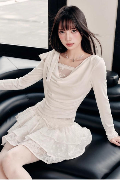 Pure Desire Lace Knit Top Set-Up