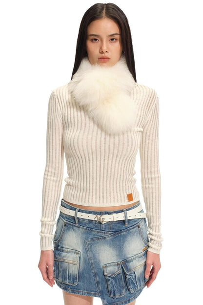 Double-Sided Fur Neck Warmer