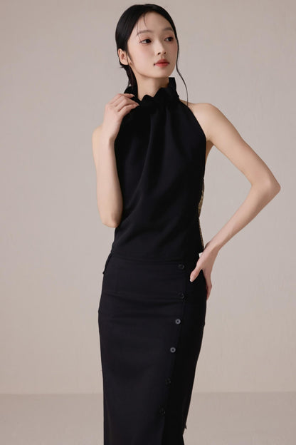 Black High-Waist Skirt