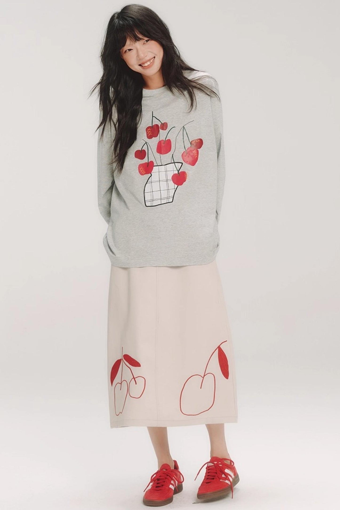 Hand-Painted Cherry Bonsai T-Shirt