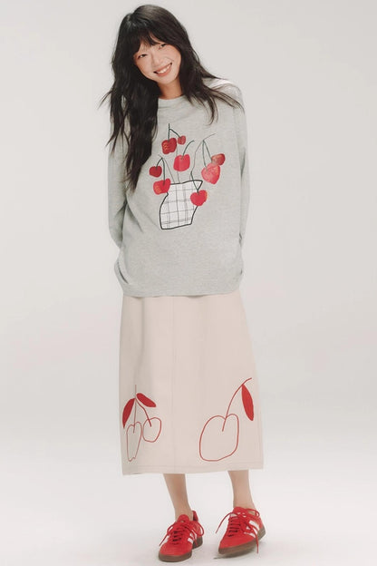 Hand-Painted Cherry Bonsai T-Shirt