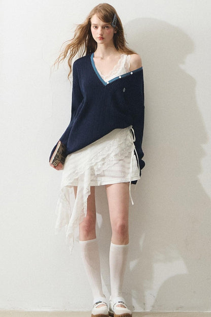 French Mint Sweater Touch Sundress Set-Up