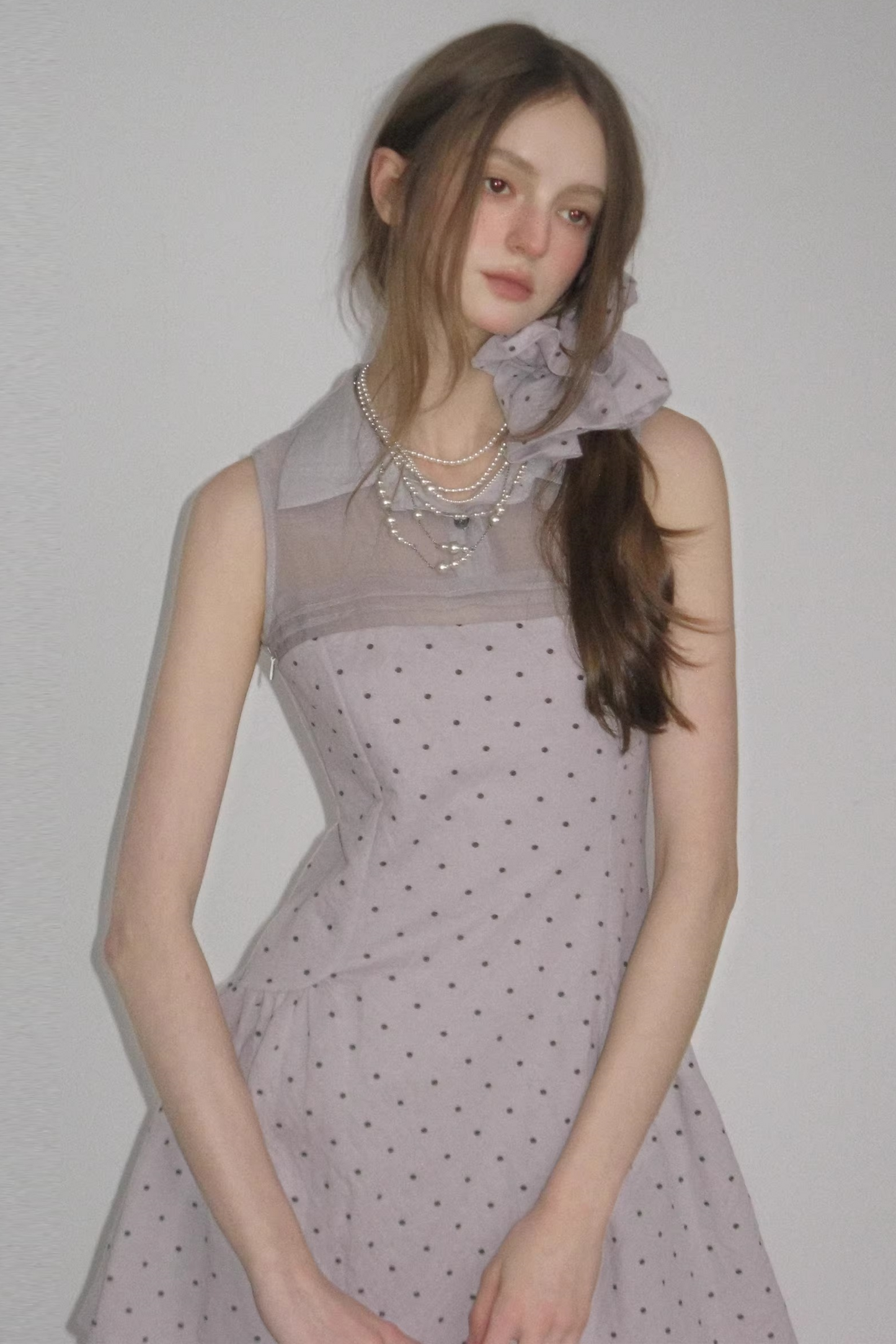 Misty Purple Retro Dress