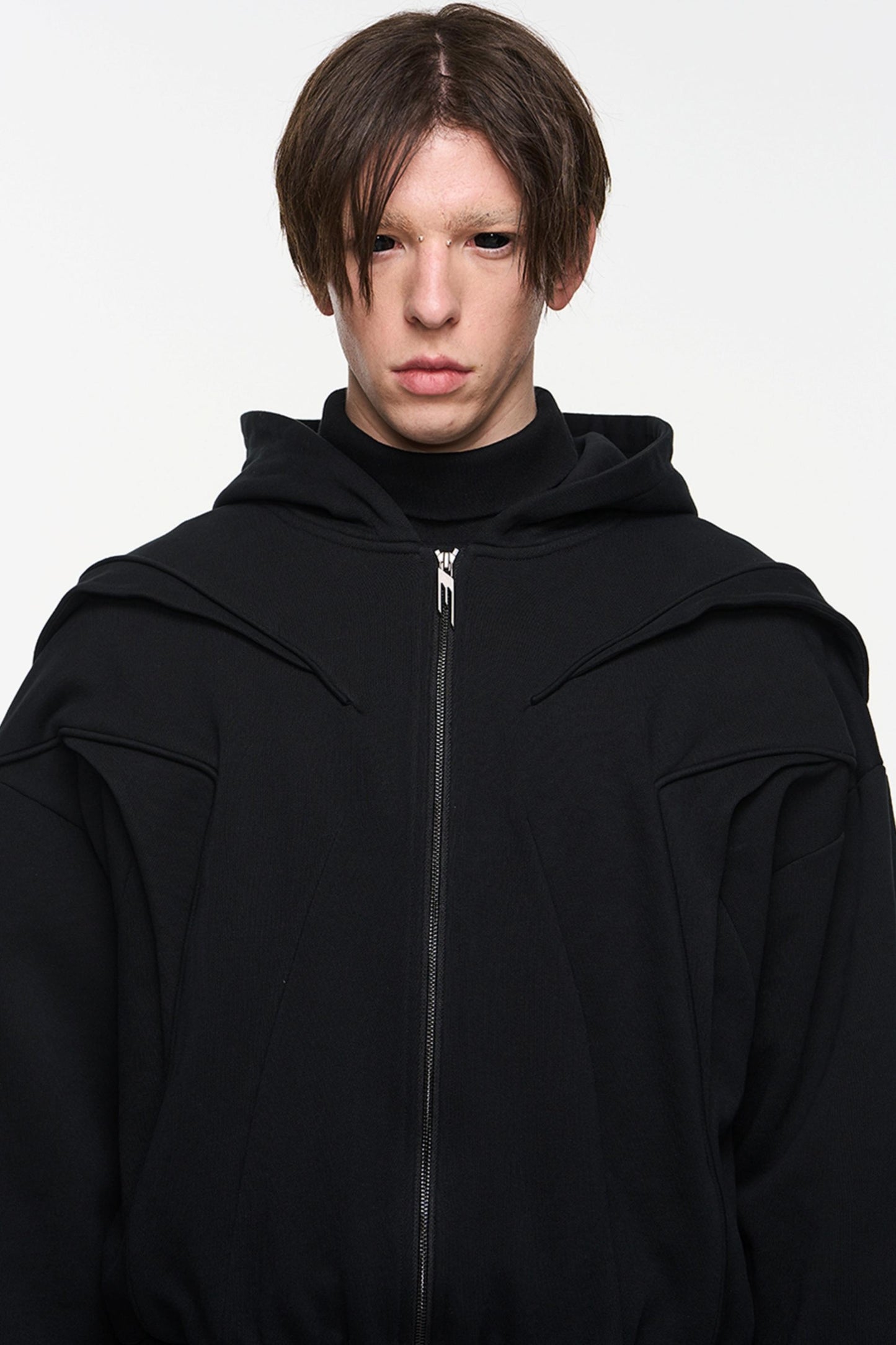 Layered Hoodie Jacket