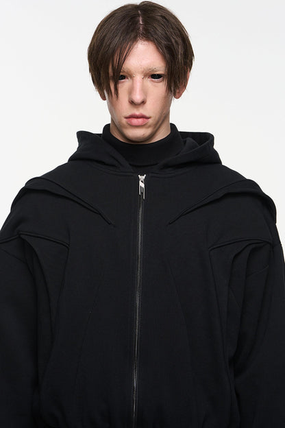 Layered Hoodie Jacket