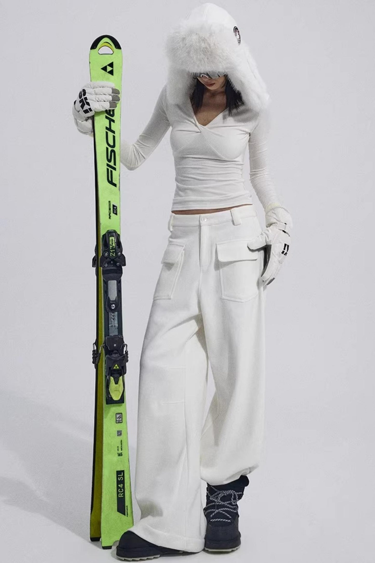 Chest Twist Pleated Winter Top